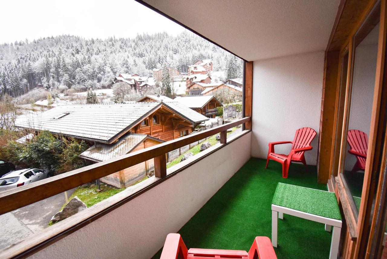 L'Enchalpe, Grand Et Lumineux Studio Avec Coin Montagne 5 Personnes, 60M Des Pistes, Piscine Couverte, Wifi, Grand Balcon Expo Est, Draps Non Compris Saint-Jean-dʼAulps Exterior foto